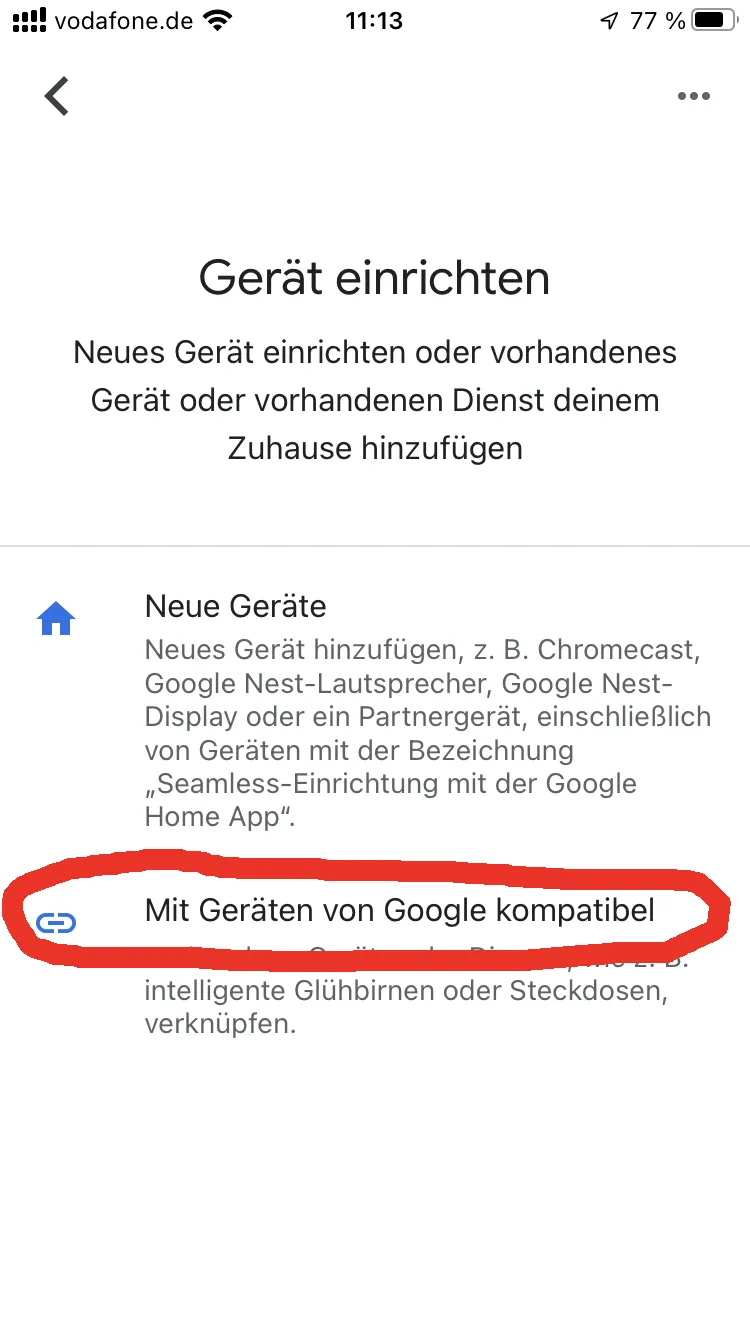 Works with Google