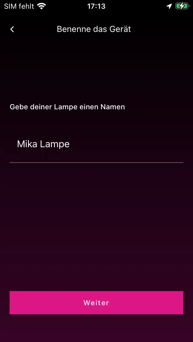 Lamp een naam geven